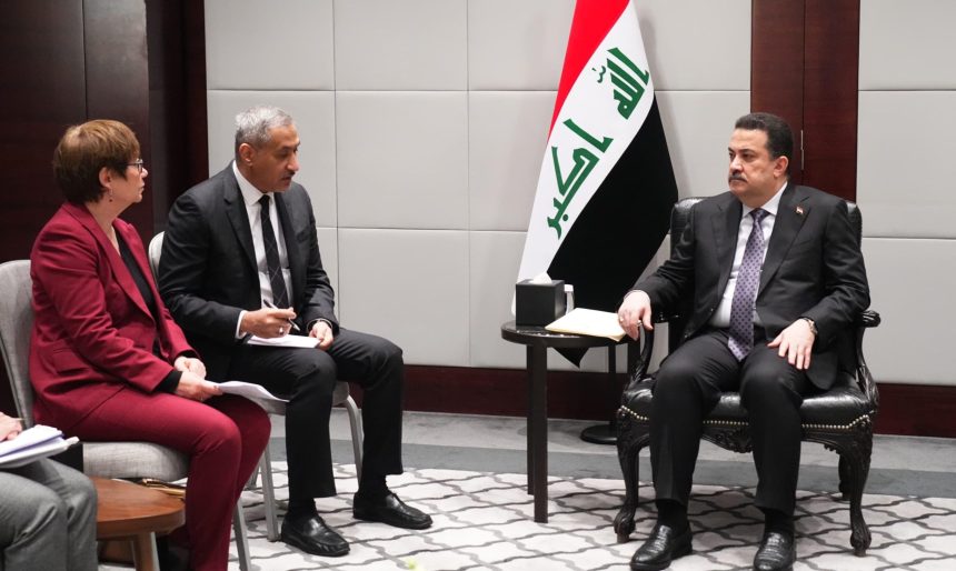 رئيس الوزراء يؤكد أهمية أن يزور رئيس البنك الأوروبي العراق لاستكشاف فرص التعاون المحتملة