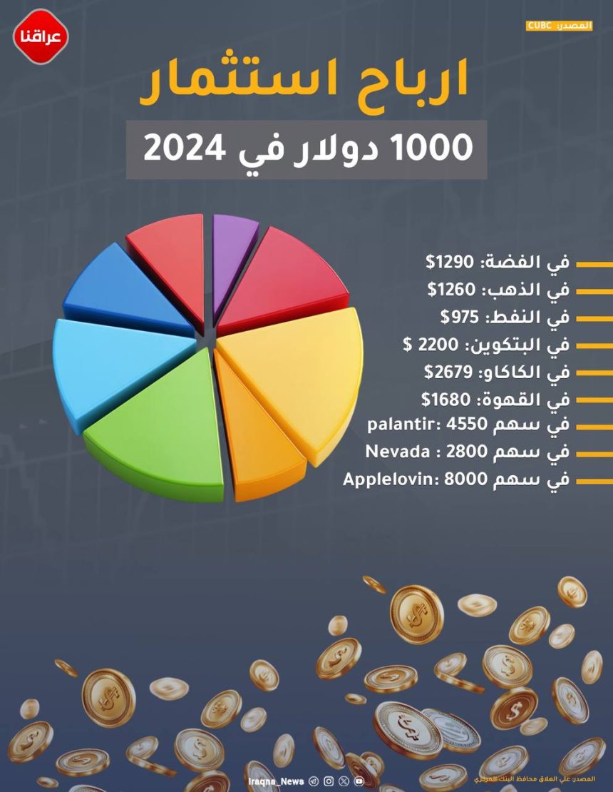 بعد التقلبات العالمية وأحداث الشرق الأوسط.. كم يصبح 1000 دولار لو استثمرته في 2024؟