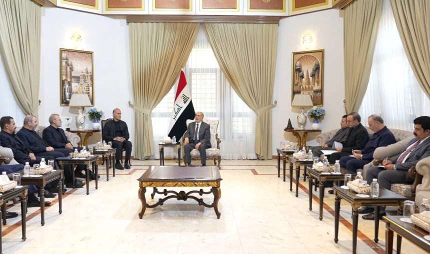 المشهداني ولاريجاني يبحثان تعزيز العلاقات العراقية - الإيرانية